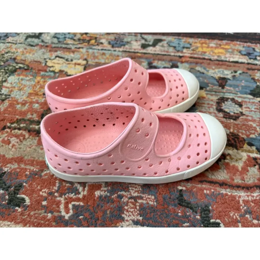 Native Shoes Mary Jane Water Shoes Pink Girls Child Size 10 Kids